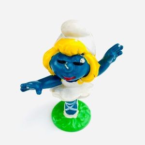 Vintage Ballerina Smurfette Toy